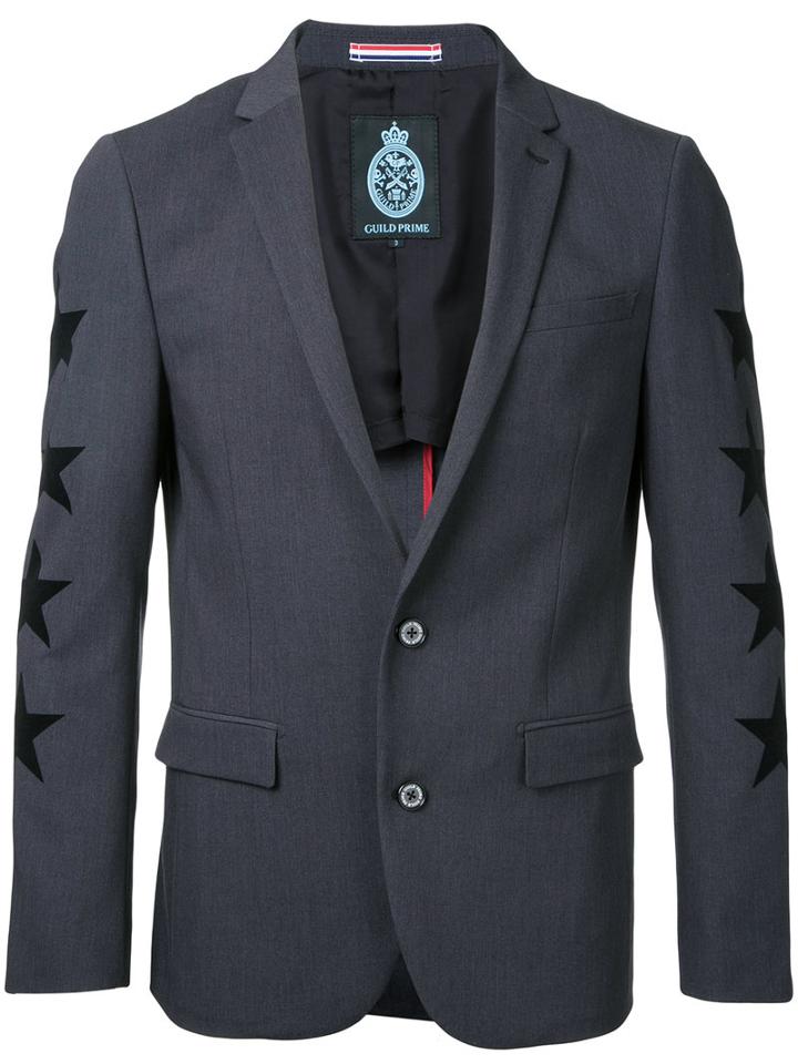Guild Prime - Classic Blazer - Men - Polyester/polyurethane/rayon - 3, Grey, Polyester/polyurethane/rayon