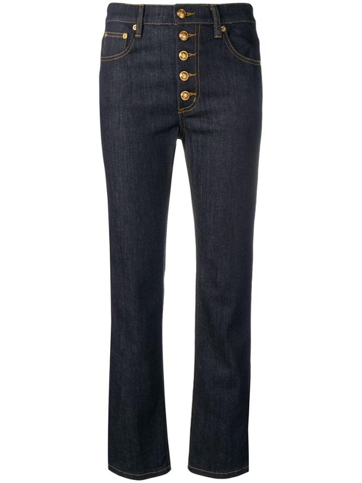 Tory Burch Multi Button Jeans - Blue