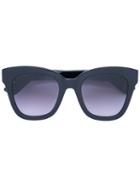Gucci Eyewear - Thick Square Frame Sunglasses - Women - Acetate - 50, Black, Acetate