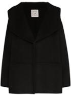 Toteme Annecy Oversized-collar Peacoat - Black