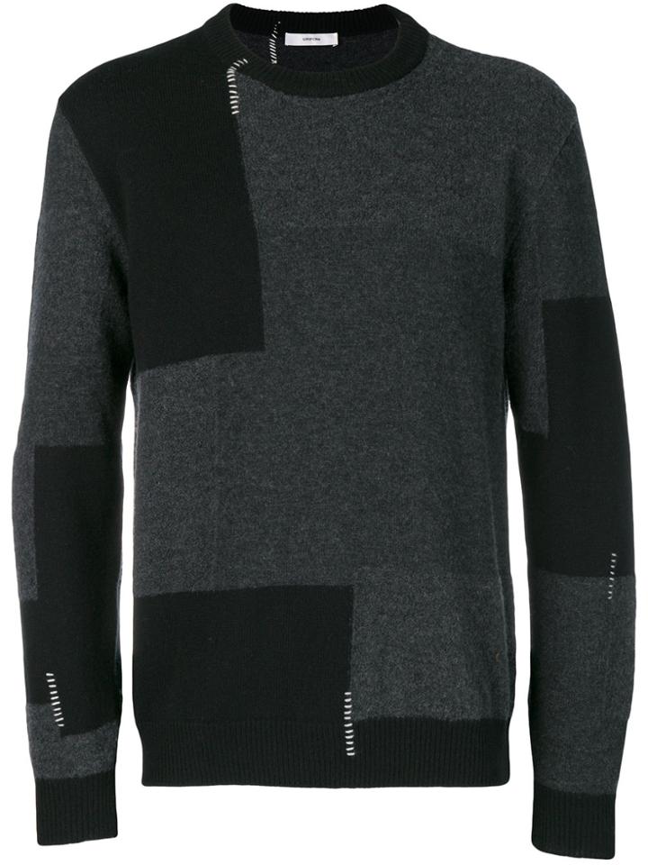 Mauro Grifoni Colour-block Sweater - Grey