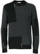 Mauro Grifoni Colour-block Sweater - Grey