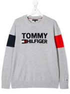 Tommy Hilfiger Junior Teen Branded Sweater - Grey
