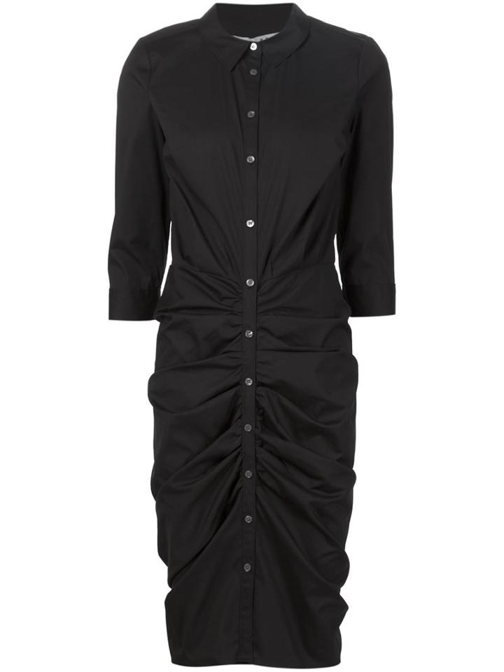 Veronica Beard Ruched Shirt Dress