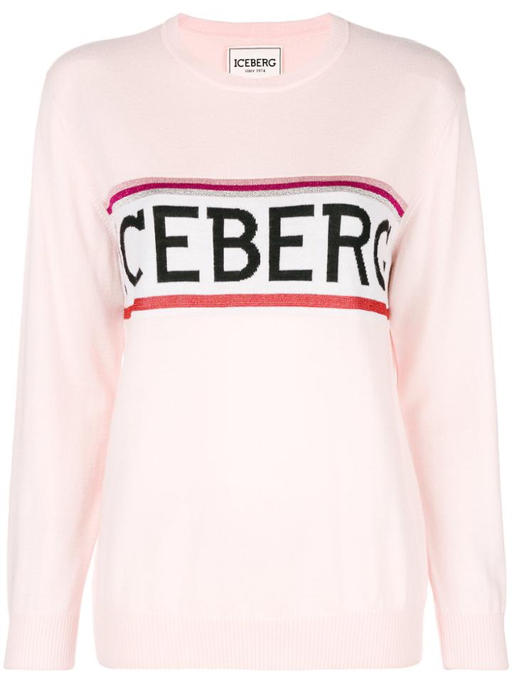 Iceberg Logo Jumper - Pink & Purple