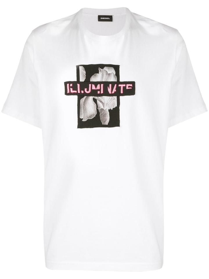 Diesel Illuminate Print T-shirt - White