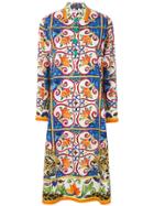 Dolce & Gabbana Majolica Print Shirt Dress - Multicolour