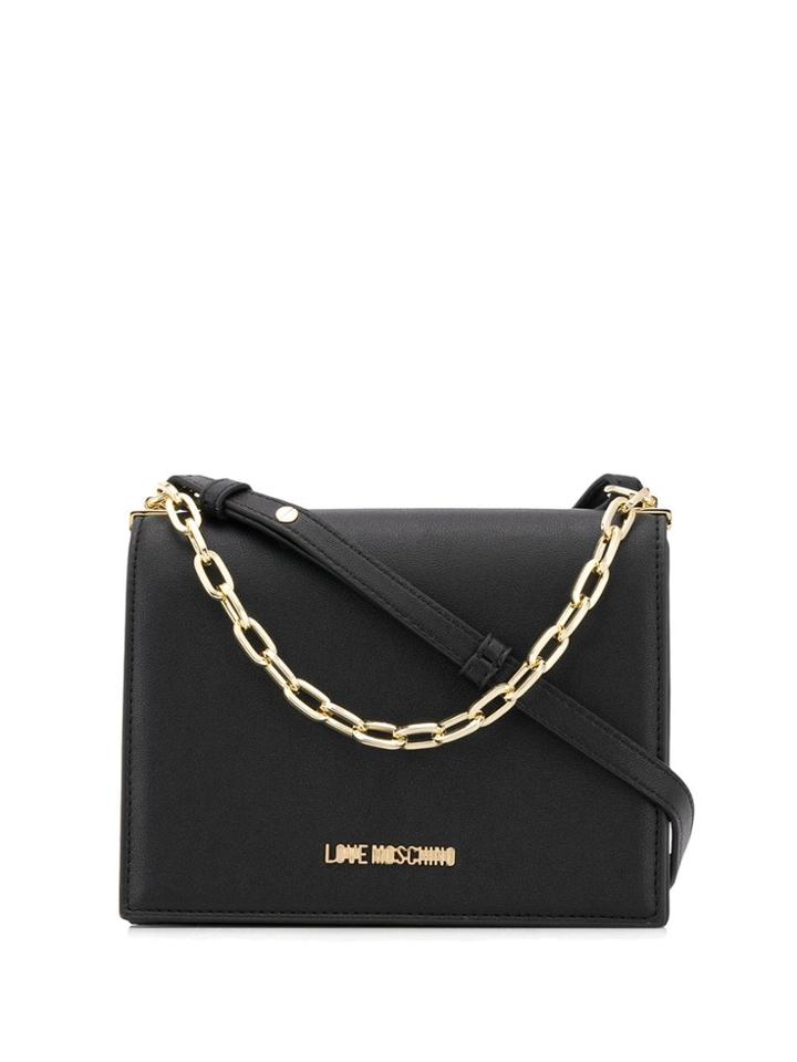 Love Moschino Black And Gold Shoulder Bag