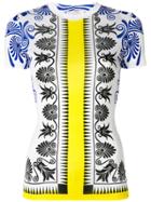 Versace Collection Patterned T-shirt - White