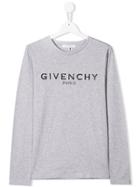 Givenchy Kids Teen Classic Logo T-shirt - Grey