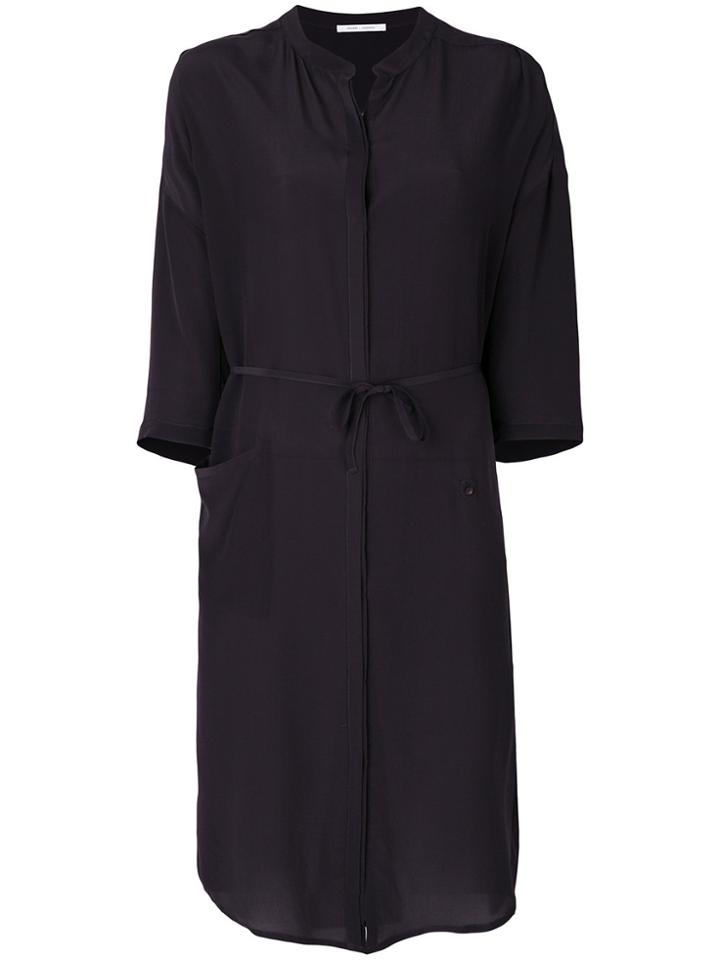 Humanoid Placket Dress - Black