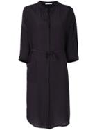 Humanoid Placket Dress - Black
