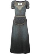 Walter Van Beirendonck Vintage Apron Detail Denim Dress, Women's, Size: Small, Green