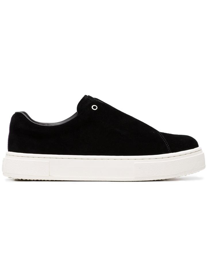 Eytys Black Doja Low Top Suede Sneakers