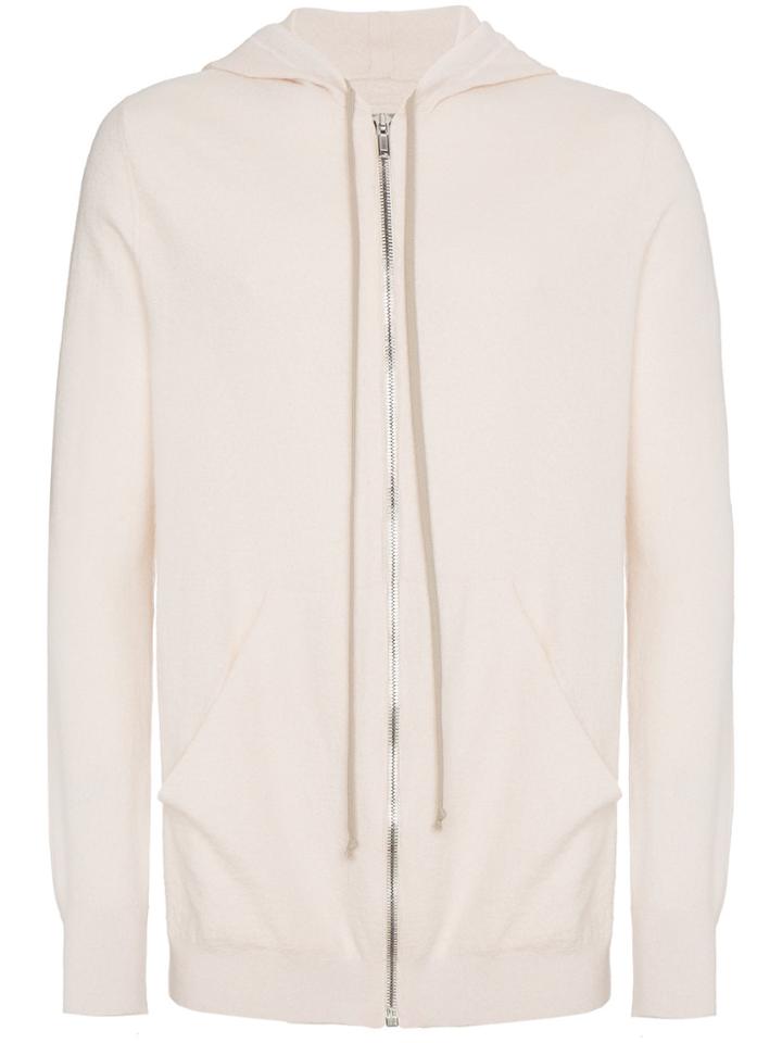 Rick Owens Cashmere Drawstring Hoodie - Nude & Neutrals