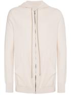 Rick Owens Cashmere Drawstring Hoodie - Nude & Neutrals