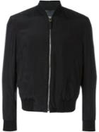 Paul Smith - Zipped Bomber Jacket - Men - Cupro/viscose - Xl, Black, Cupro/viscose