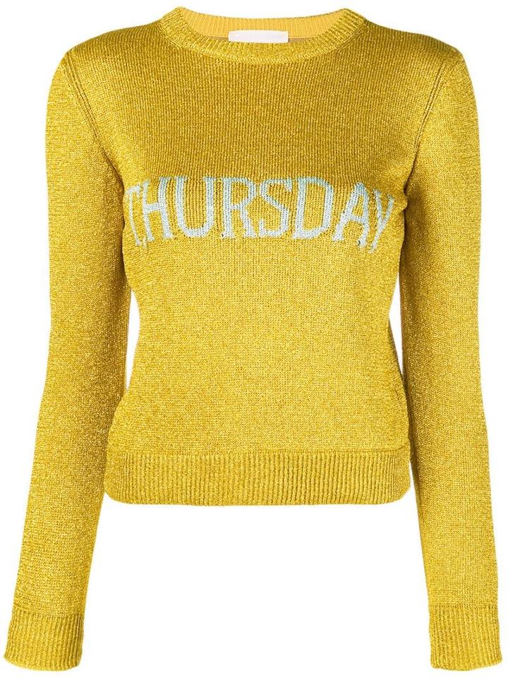Alberta Ferretti Crew Neck Jumper - Yellow