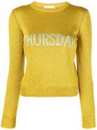 Alberta Ferretti Crew Neck Jumper - Yellow