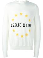 Liam Hodges '4m I 2 Clo53' Knit Jumper, Men's, Size: Small, White, Wool