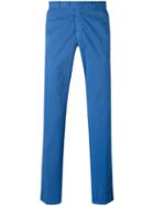 Armani Jeans - Straight Leg Chinos - Men - Cotton/spandex/elastane - 34, Blue, Cotton/spandex/elastane