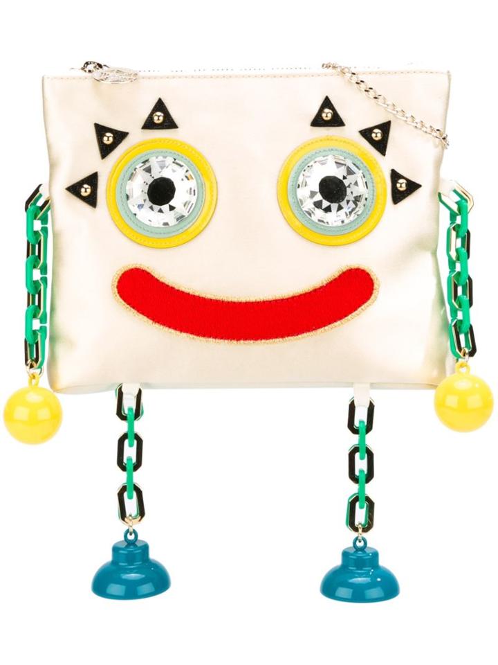 Charlotte Olympia Robot Clutch, Women's, Nude/neutrals