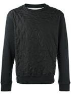 Maison Margiela Silk Quilted Panel Sweatshirt - Black