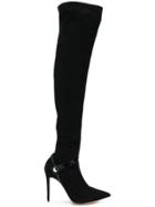 Giorgio Armani Stiletto Knee Boots - Black