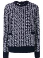 Marni Rear Buttoned Sweater - Blue