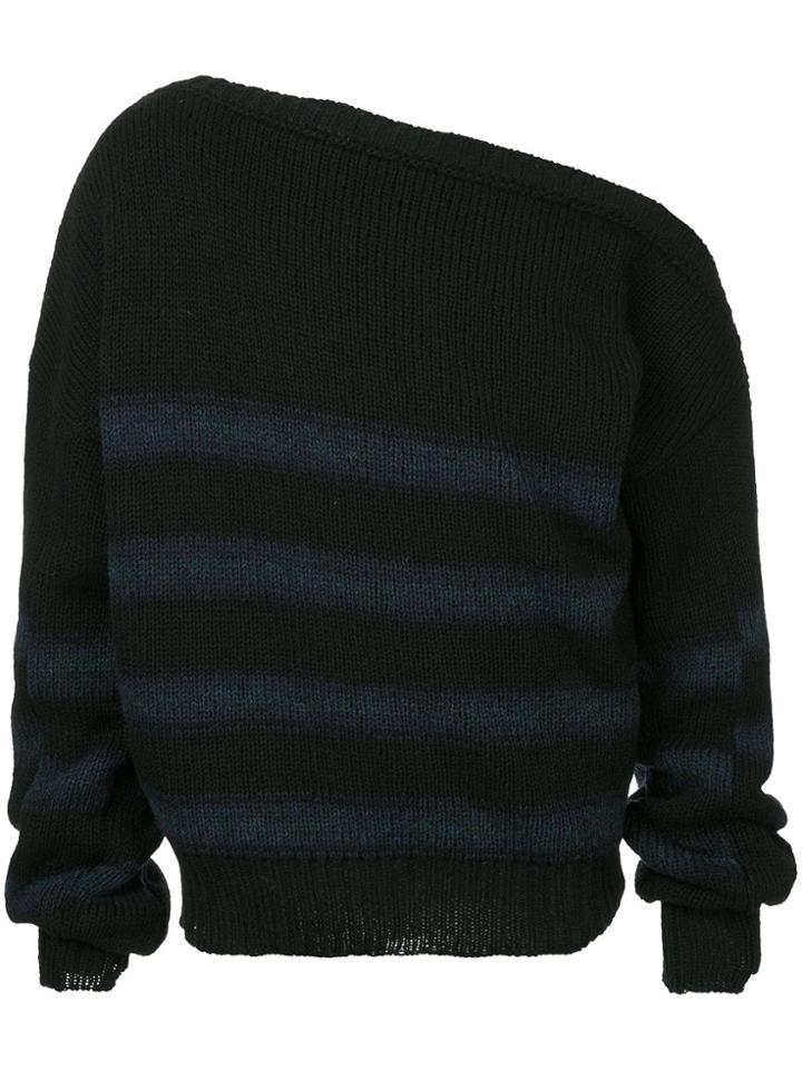 Raf Simons Oversized Buckle Detail Jumper - Black
