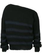 Raf Simons Oversized Buckle Detail Jumper - Black
