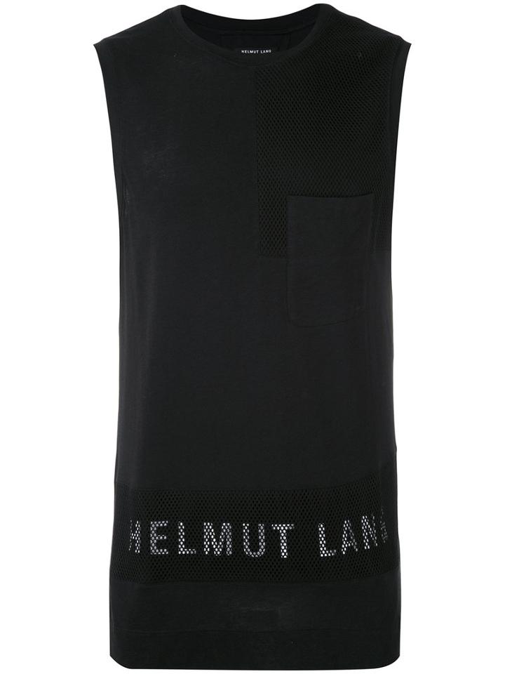 Helmut Lang - Branded Tank Top - Men - Cotton/modal - S, Black, Cotton/modal