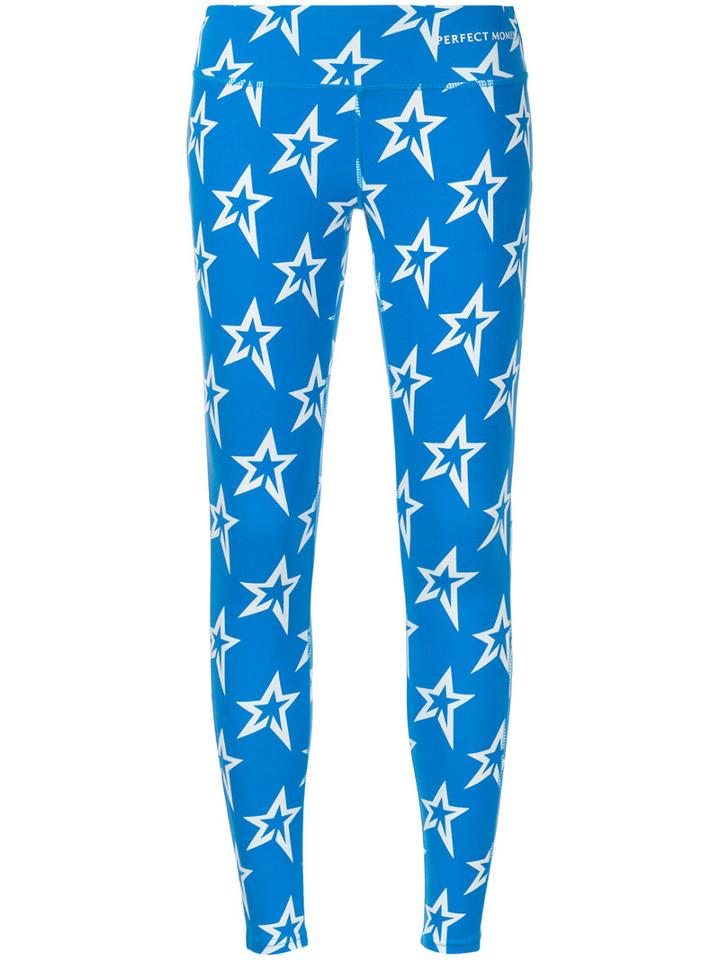 Perfect Moment - Star Leggings - Women - Nylon/spandex/elastane - M, Blue