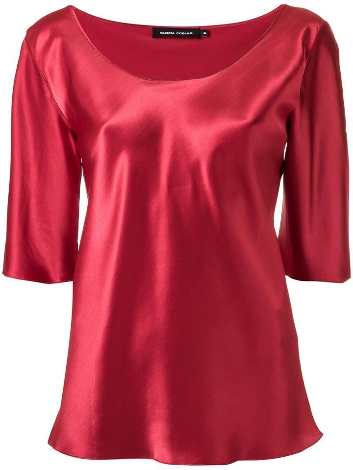 Gloria Coelho Gloria Coelho 17vgi763 1005 Natural (other)->silk, Women's, Size: P, Red, Silk