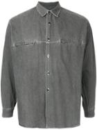 Comme Des Garçons Vintage Zipped Pocket Denim Shirt - Grey