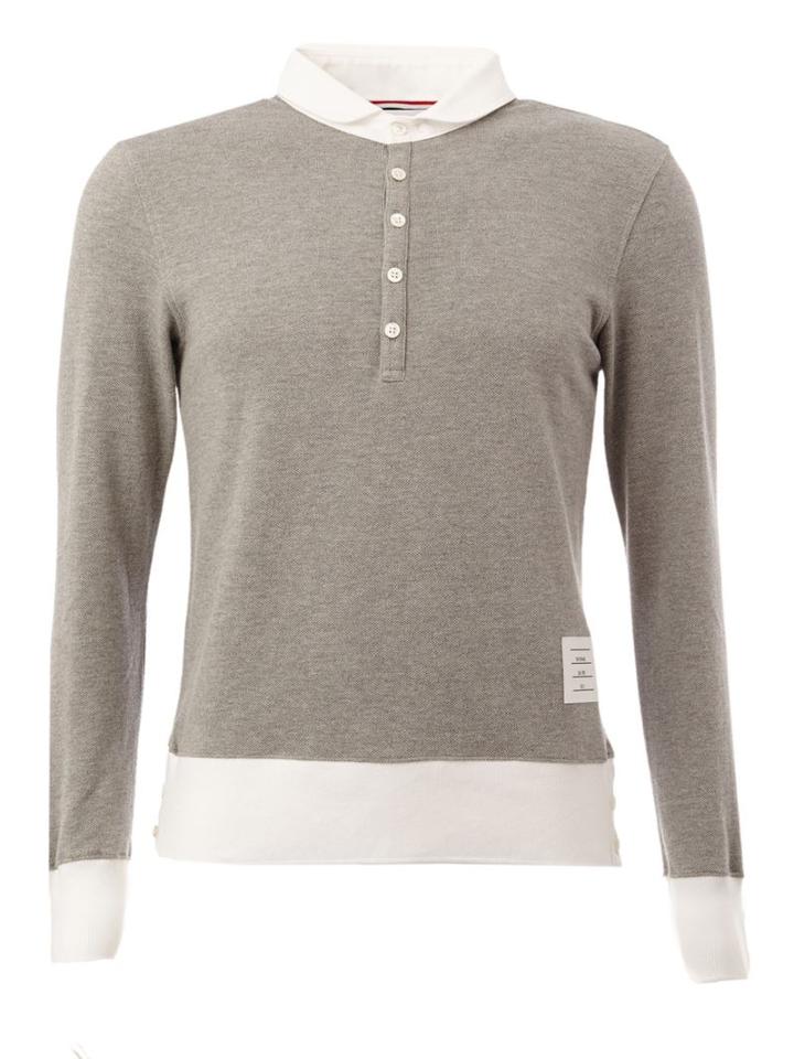 Thom Browne Long Sleeved Polo Shirt