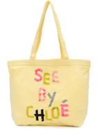See By Chloé Logo Tote Bag - Yellow & Orange