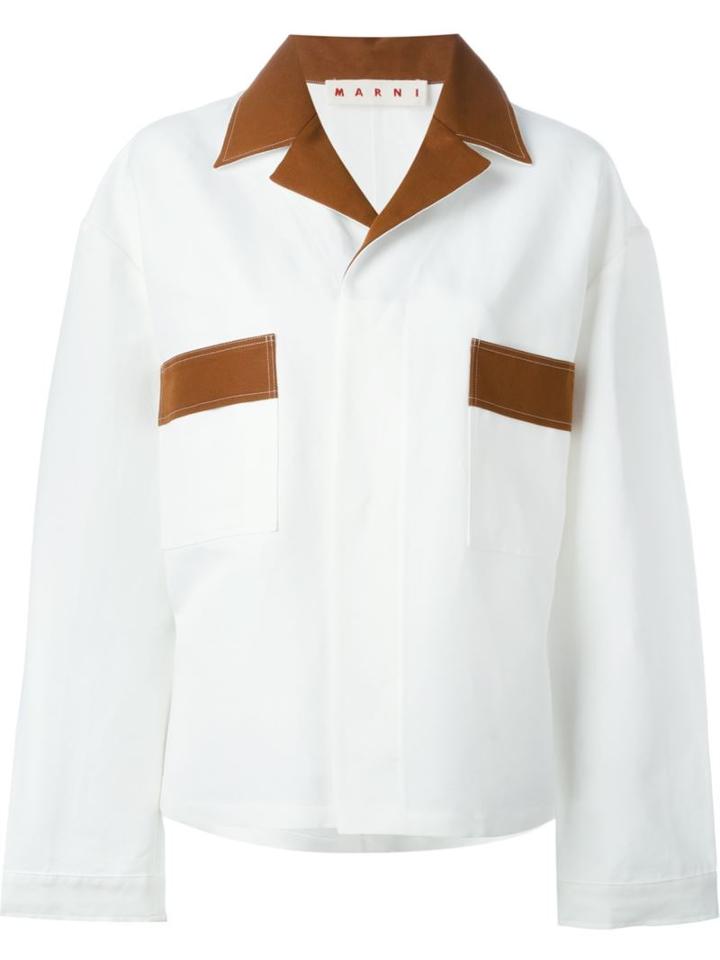 Marni Contrasting Collar Jacket