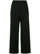 Issey Miyake Cauliflower Pleated Cropped Trousers - Black