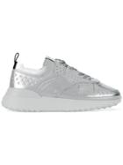 Tod's Perforated Lace-up Sneakers - Metallic