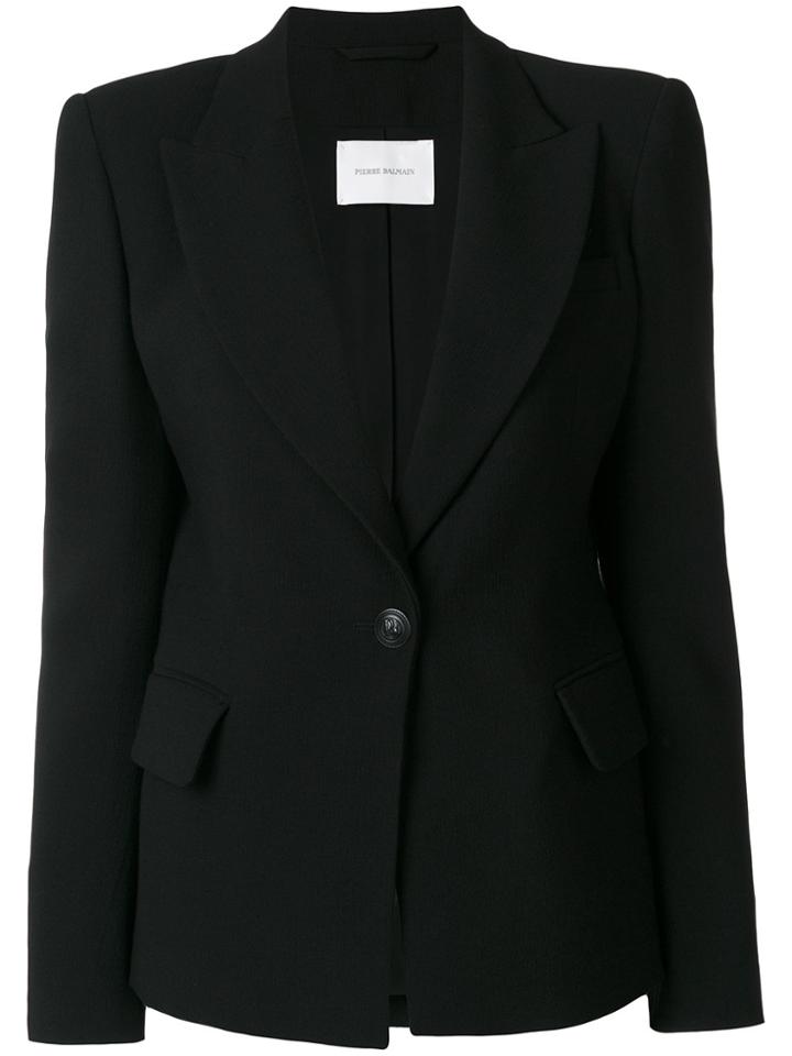 Pierre Balmain Flap Pockets Blazer - Black