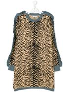 Stella Mccartney Kids Tiger Print Fringe Dress - Unavailable