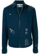 Comme Des Garçons Vintage Appliqués Padded Jacket - Blue