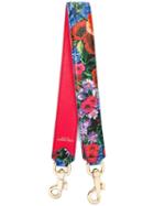 Dolce & Gabbana Floral Print Bag Strap, Women's, Red