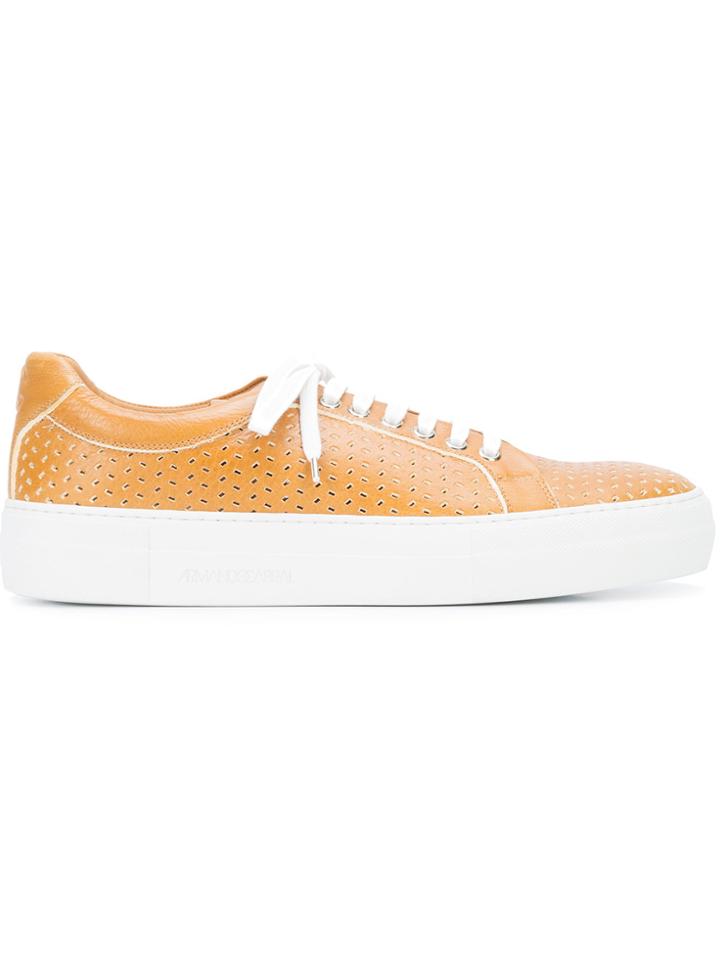 Armando Cabral Lace Up Trainers - Brown