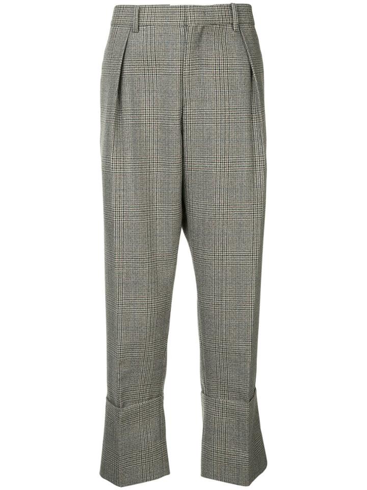 Wooyoungmi Plaid Straight Leg Trousers - Multicolour