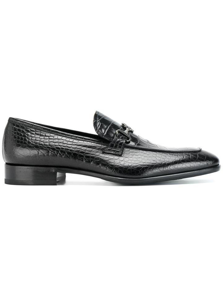 Roberto Cavalli Reptile Effect Loafers - Unavailable