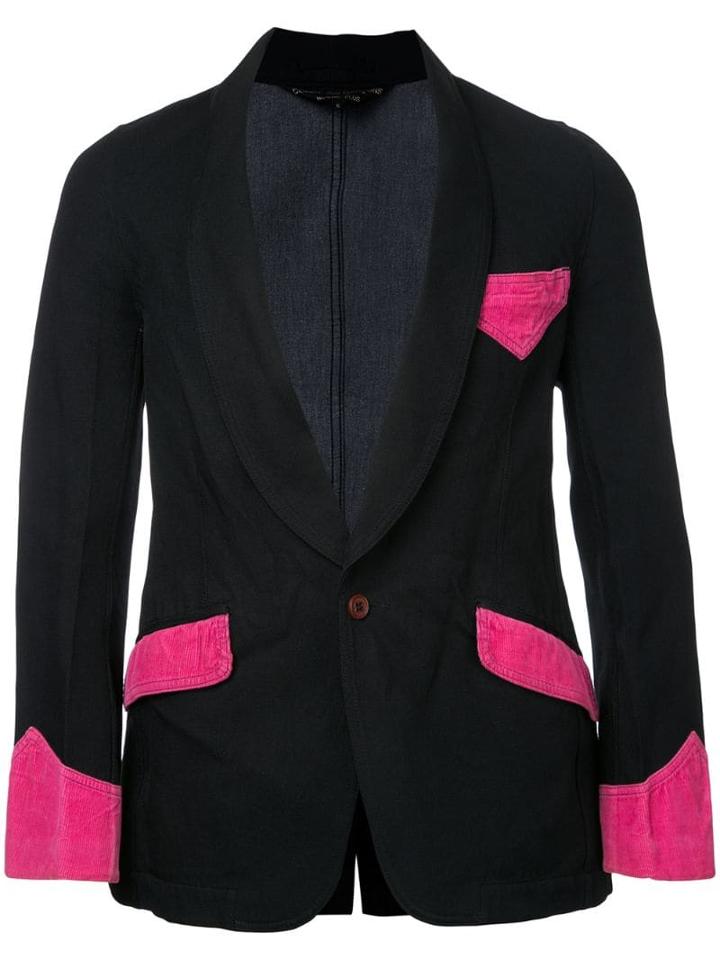 Comme Des Garçons Pre-owned Pink Accents Jacket - Black