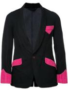 Comme Des Garçons Pre-owned Pink Accents Jacket - Black