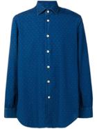 Kiton Micro Dots Shirt - Blue